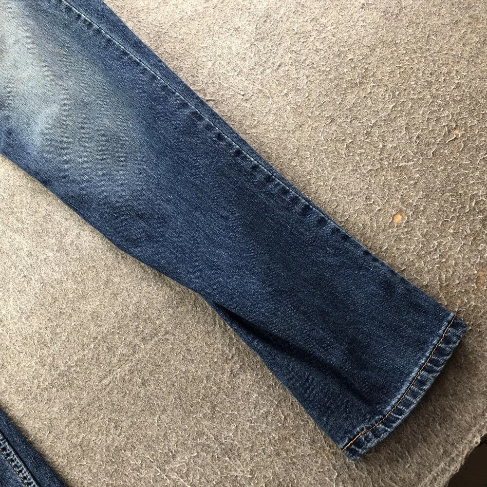 Levis 514 Jeans Mens 36x32 Blue Medium Wash Regular Straight Denim Pants Casual